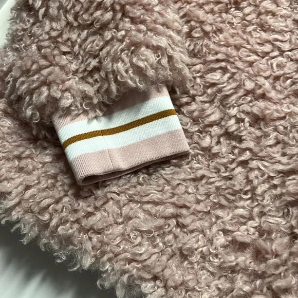 New Faux fur jacket Jessica Simpson 1X lined rose smoke jacket hook eye closure - Picture 7 of 11